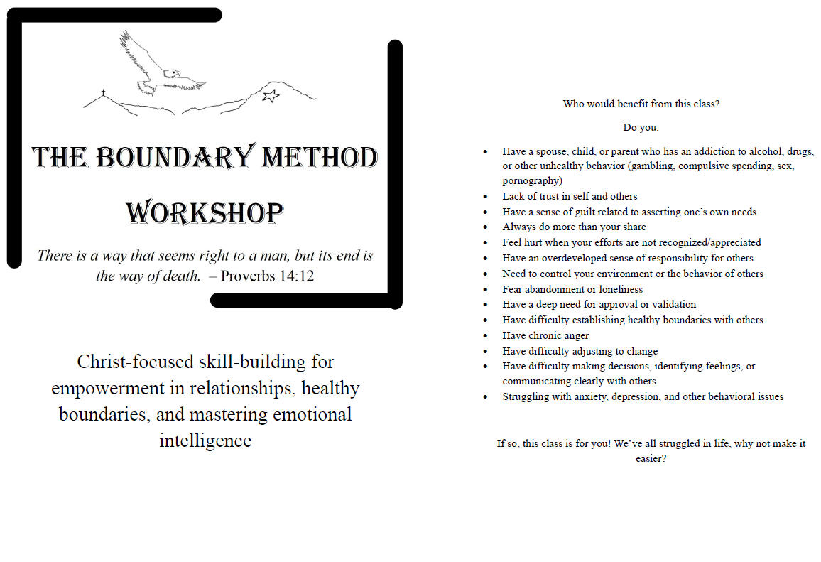 The Boundary Method Workshop flyer